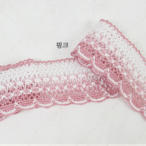 인견조개대(핑크)레이스 - 4.6cm