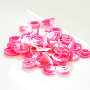 10쌍)12mm미니콩T단추-핑크(114974)