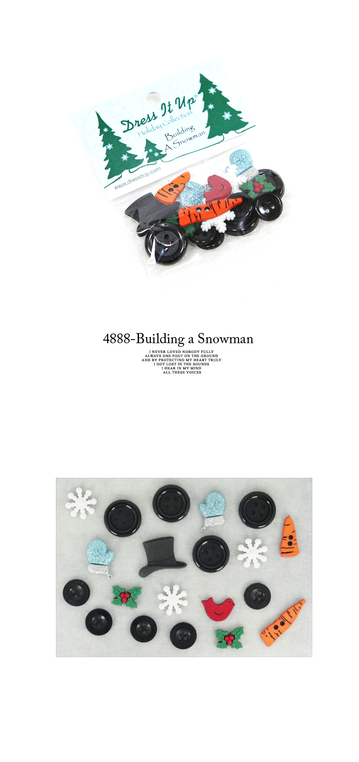 수입단추 드레스잇업] 4888 - Building a Snowman 