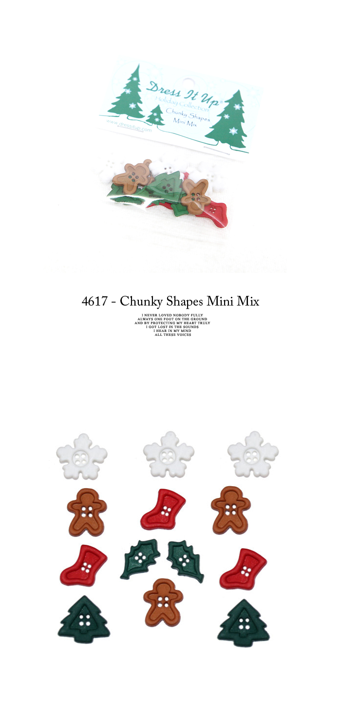 수입단추 드레스잇업] 4617 - Chunky Shapes Mini Mix 