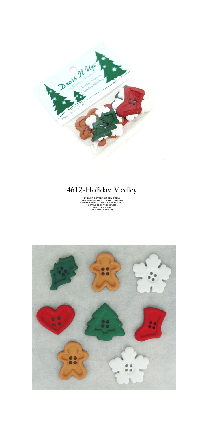수입단추 드레스잇업] 4612-Holiday Medley 