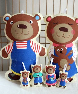 [기모곰인형커트지]곰양이와곰군이-인형 베개 쿠션 장난감