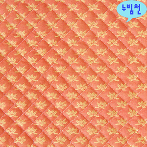 면혼방 누빔천 단풍(오렌지)-674