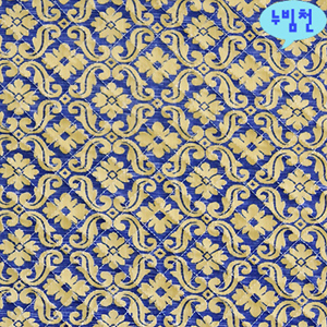 면혼방 누빔천 왕관(곤색)-1195