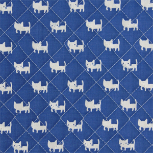 면혼방 누빔천 고양이小(블루)-2993