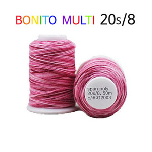 Bonito 20s/8(보니또 무지개 실)-G2003 핑크멀티